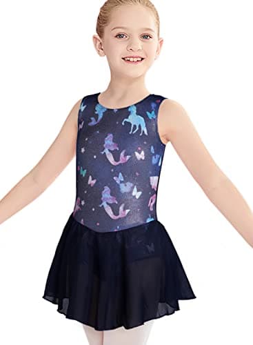 Belovance Girls Gymnastics Skirted Leotards Ballet Tutu