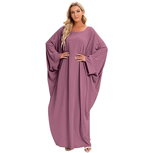 OBEEII Women's Islamic Abaya Dress with Hijab - Full Cover Maxi Robe