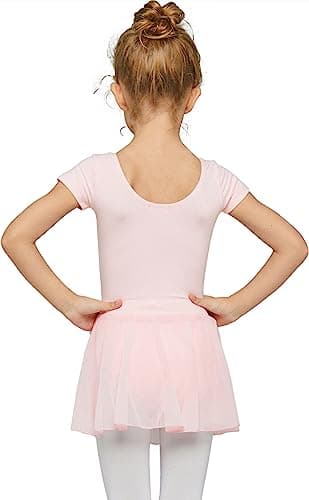 MdnMd Girls' Ballet Leotards with Skirt for Toddlers