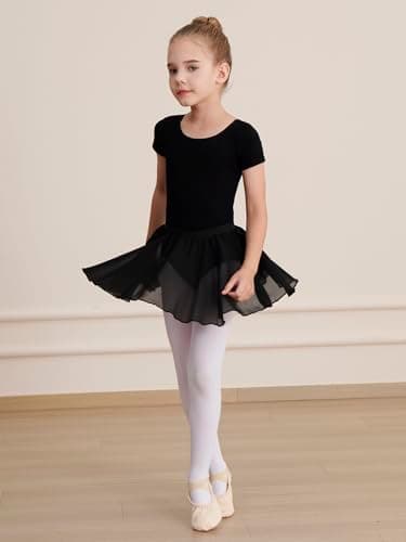 WEGETIT Ballet Leotards for Girls Toddler Dance Outfits with Skirt