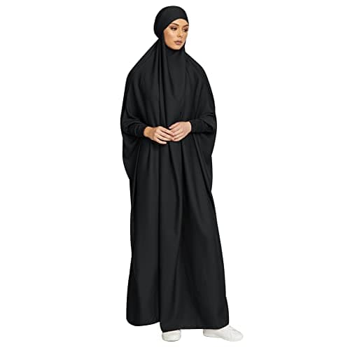 IKADEX Hooded Abaya Dress for Muslim Women