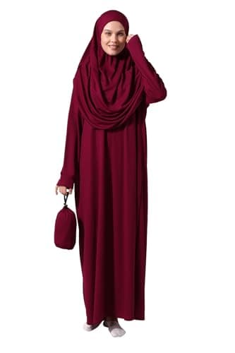 ihvan Online Muslim Women's Prayer Dress, Hijab Abaya Gift for Eid Ramadan