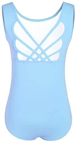 WYHDY Girls' Ballet Dance Butterfly Crisscross Straps Sleeveless Leotards