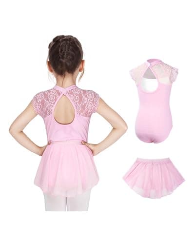 Gogokids Toddler Ballet Leotard with Shiny Skirt Combo
