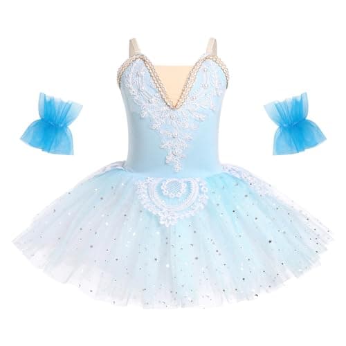 Girl's Ballet Tutu Dress for Ice Skating Performance
