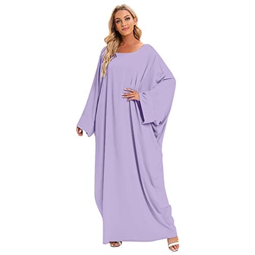 OBEEII Women's Islamic Abaya Dress with Hijab - Full Cover Maxi Robe
