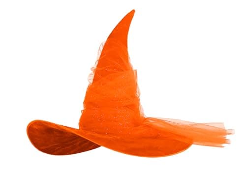 HOMELEX Black Witch Hat for WomenLarge Size Halloween Party Costumewear