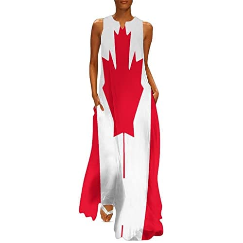 TAIZIYEAH Casual Mexican Flag V-Neck Shift Dress for Women Summer