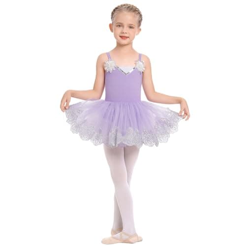 AFAVOM Sequin Ballet Camisole Dress for Toddler Girls
