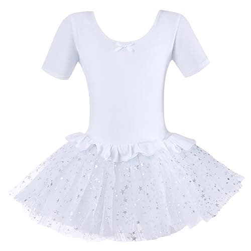 Dancina Girls Sparkle Short Sleeve Tutu Ballet Dress