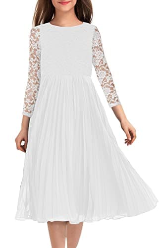 Elegant Vintage Lace Flower Girl Dress