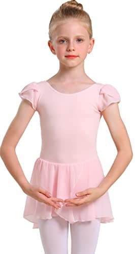 MdnMd Girls' Ballet Leotards with Skirt for Toddlers
