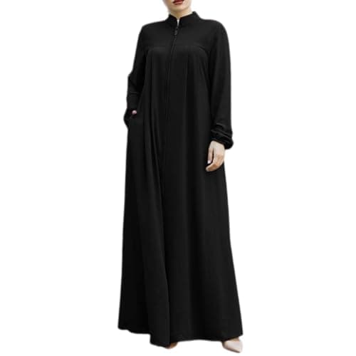 Zippered Abaya Islamic Prayer Clothes for Women