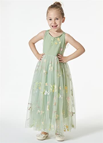 2Bunnies Girl Enchanted Floral Lace A-Line Garden Party Dress