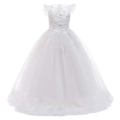 ODASDO Flower Girl Long Dress for Wedding Bridesmaid Pageant