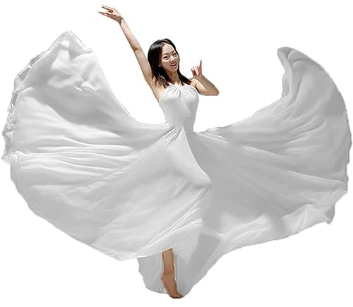 ORIDOOR Graduated Color 35" Lyrical Dance Skirt for Women
