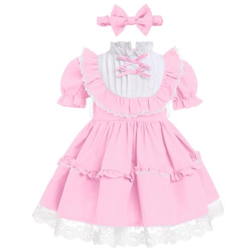 Vintage Ruffle Dress Set for Baby Girls and Toddlers 1-5T