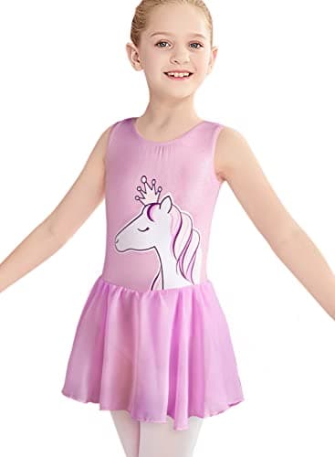 Belovance Girls Gymnastics Skirted Leotards Ballet Tutu