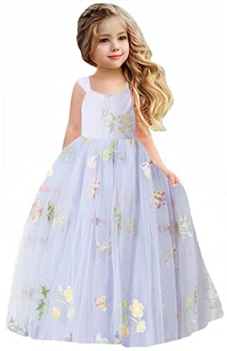 2Bunnies Girl Enchanted Floral Lace A-Line Garden Party Dress