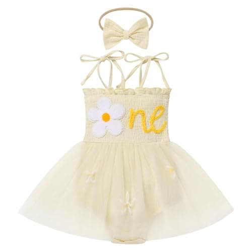 IMEKIS Boho Strawberry Romper Tulle Dress & Headband for Baby Girls Summer Photo Shoot