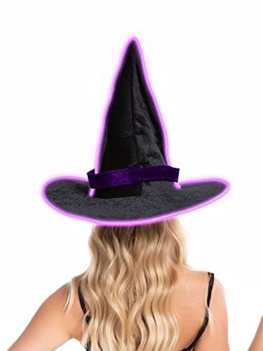 Light Up Witch Hat with EL Wire for HSCTEK