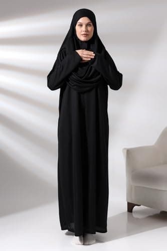 ihvan Online Muslim Women's Prayer Dress, Hijab Abaya Gift for Eid Ramadan