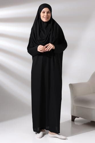 ihvan Online Muslim Women's Prayer Dress, Hijab Abaya Gift for Eid Ramadan