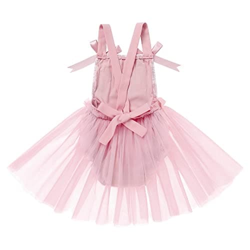 Lace Romper Tutu Dress Set for Baby Girl's First Birthday Cake Smash