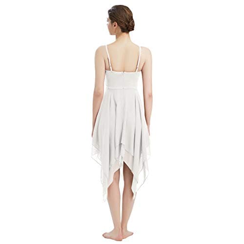 AFAVOM Flowy Chiffon Dance Dress for Women Contemporary Lyrical Costumes