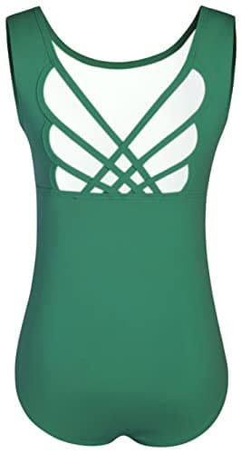 WYHDY Girls' Ballet Dance Butterfly Crisscross Straps Sleeveless Leotards