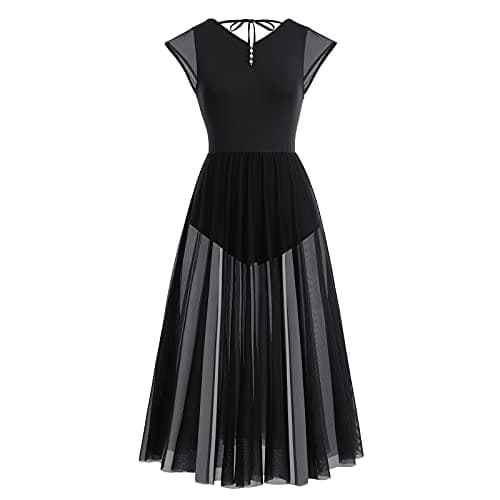 ODASDO Women's Flowing Maxi Dress for Lyrical and Contemporary Dance