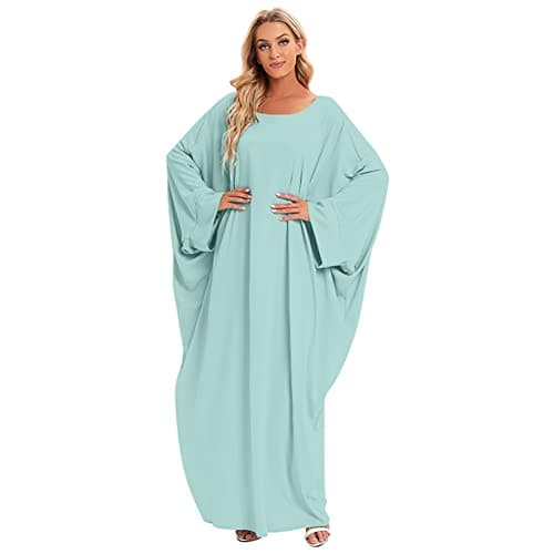 OBEEII Women's Islamic Abaya Dress with Hijab - Full Cover Maxi Robe