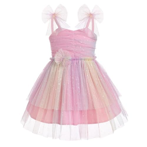 IBTOM CASTLE Toddler Flower Backless Tutu Dress for Girls Party & Cake Smash Birthday