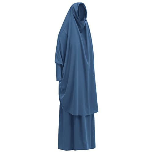 Women's Muslim IWEMEK Chiffon Abaya Burqa Dress with Hijab Set