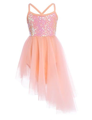 Girls Sequined Ballet Tutu Dress Leotard for Ballerinas