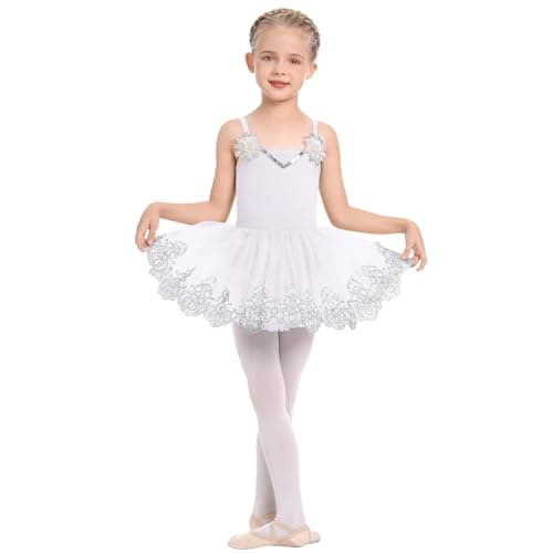 AFAVOM Sequin Ballet Camisole Dress for Toddler Girls