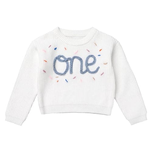 IDOPIP Toddler Girls' BohoEmbroidery Sweatshirt Outfit Fall Winter