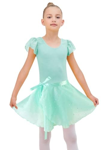 EQSJIU Removable Skirt Ballet Leotard Dance Outfit for Girls 2-12 Years