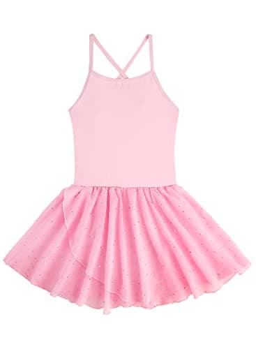 Nude Toddler Ballet Leotard and Skirt for Girls 2-10 Years