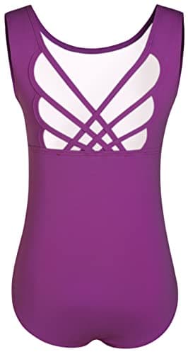WYHDY Girls' Ballet Dance Butterfly Crisscross Straps Sleeveless Leotards