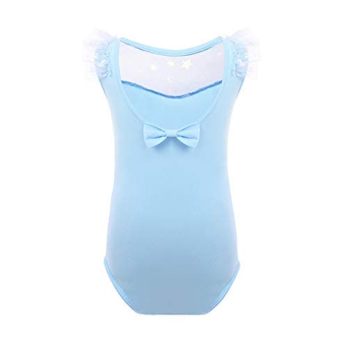 Girls' Ballet Leotard with Tutu Skirt and Bow - Classic Training Outfit
