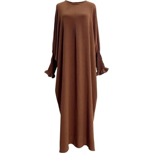 Lenmipot Islamic Women's Abaya for Middle Eastern Eids and Prayers