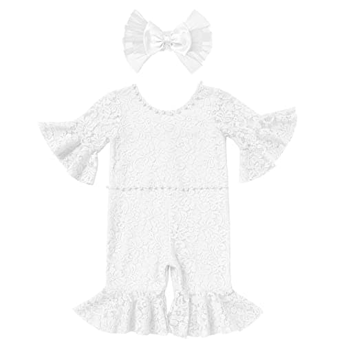 Baby Girl Ruffle Romper for Newborn and Infant