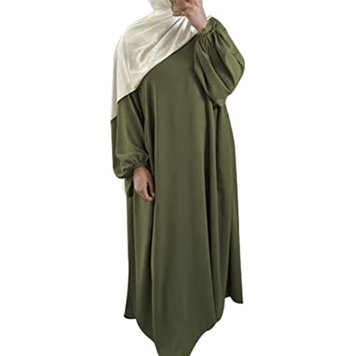 IMEKIS Women Muslim Abaya Maxi Dress
