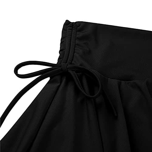 Z&X Women's Latin Dance Skirt with Ruffle Pleats - Mini Short for Ballroom, Salsa, Tango