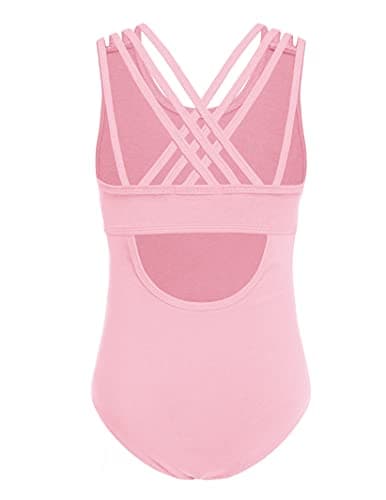 Arshiner Girls' Crisscross Straps Sleeveless Ballet Leotards