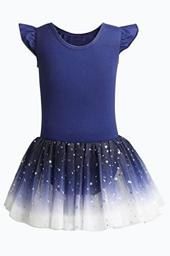 Unicorn Tutu Ballet Leotards for Toddlers Girls Cotton Tulle Skirts