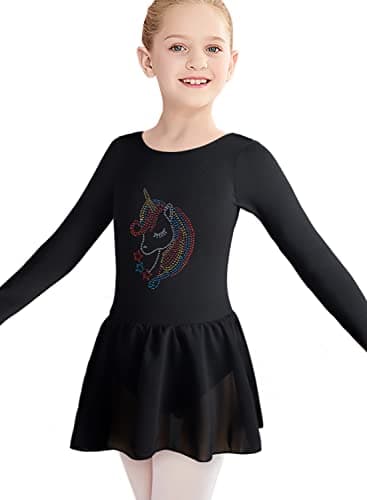 Belovance Girls Gymnastics Skirted Leotards Ballet Tutu
