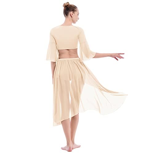 ODASDO Women's Lyrical Dance Two-Piece Outfit