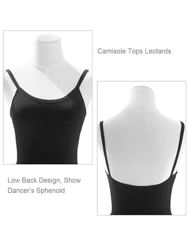 Daydance Black 3/4 Sleeve Ballet Skirted Leotard for Women